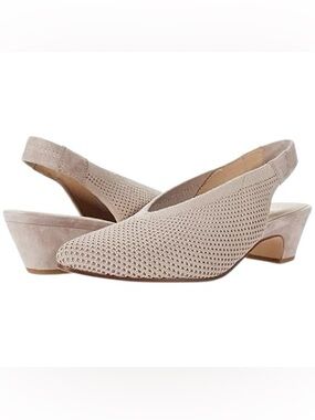 Eileen Fisher Beth Blush Stretch Knit Slingback Pump, 6.5 B (M)